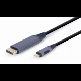 Cablexpert CC-USB3C-DPF-01-6 USB-C - DisplayPort kábel 1.8m - Fekete (CC-USB3C-DPF-01-6)