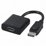 CABLEXPERT Displayport apa - HDMI anya adapter kábel 10cm fekete
