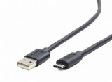 CABLEXPERT USB Type-C 2.0 - USB2.0 A fekete kábel 1m CCP-USB2-AMCM-1M