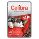 CALIBRA Cat Adult csirke és marha darabok szószban 100 g