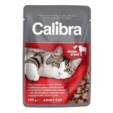 CALIBRA Cat Adult csirke és marha darabok szószban 100g