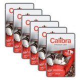 CALIBRA Cat Adult csirke és marha darabok szószban 6 x 100 g