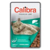 CALIBRA Cat Adult Sterilised máj darabok szószban 100 g