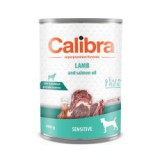Calibra Dog Adult Grain Free Sensitive konzerv bárányhús lazac olajjal 400g