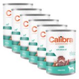 Calibra Dog Adult Grain Free Sensitive konzerv bárányhús lazac olajjal 6 x 400g
