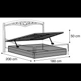 CamelGroup Ágyneműtartós szerkezet 180x200 cm-es ágykeretbe
