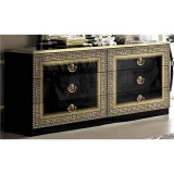 CamelGroup Aida dupla komód - fekete-arany