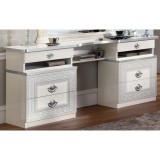 CamelGroup Aida fésülködő asztal - fehér-ezüst