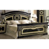 CamelGroup Aida franciaágy keret, KS 195x203 cm - fekete-arany