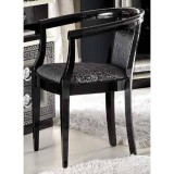 CamelGroup Aida karosszék tűzálló, medaglione fekete/ezüst szövettel - fekete