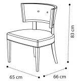 CamelGroup Ambra Day Kleo karosszék, sötétszürke színű műbőrrel - nyírfa