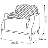 CamelGroup Ambra Day Pulsar fotel, bézs színű műbőrrel