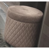 CamelGroup Ambra Day Rombi puff, sötétszürke színű műbőrrel