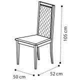 CamelGroup Ambra Day Rombi szék, bézs színű műbőrrel - nyírfa