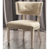 CamelGroup Ambra Kleo karosszék, bézs színű műbőrrel - nyírfa