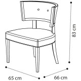 CamelGroup Ambra Kleo karosszék, sötétszürke színű műbőrrel - nyírfa