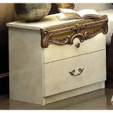 CamelGroup Barocco éjjeliszekrény - bézs, arany díszítéssel