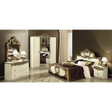 CamelGroup Barocco hálószoba - bézs, arany díszítéssel
