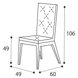 CamelGroup Dama Bianca Day Capitonne’ szék, Perla szövettel