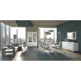 CamelGroup Dama Bianca Day étkező - fehér, 200x103 cm étkezőasztallal