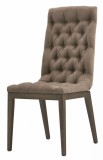CamelGroup Elite Day Capitonne’ szék, sötétszürke színű műbőrrel - ezüst nyír