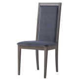 CamelGroup Elite Day Liscia szék, Velluto Miraglio 617 Blu - ezüst nyír