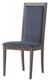 CamelGroup Elite Day Liscia szék, Velluto Miraglio 617 Blu - ezüst nyír