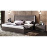 CamelGroup Elite franciaágy keret, fa fejvéggel, 160x200 cm - ezüst nyír