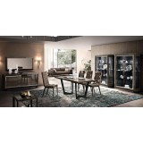 CamelGroup Ezüst nyír étkező garnitúra 200x105 cm-es Net étkezőasztallal – CA Elite Day