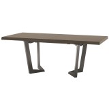 CamelGroup Ezüst nyír étkezőasztal, bővíthető, 160x105 cm (+2x50 cm bővíthető) – CA Elite Day Net