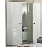 CamelGroup Fehér gardróbszekrény, 5 ajtós – CA Onda