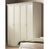 CamelGroup Giotto 4-ajtós gardróbszekrény - antik fehér, magasság: 250 cm