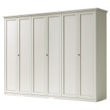 CamelGroup Giotto 5-ajtós gardróbszekrény - antik fehér, magasság: 250 cm