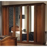 CamelGroup Giotto 6-ajtós gardróbszekrény - dió, magasság: 250 cm