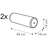 CamelGroup Giotto henger alakú párnák az ülőpadra (2 db)