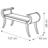 CamelGroup Giotto ülőpad - antik fehér