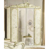 CamelGroup Leonardo 4-ajtós gardróbszekrény, 2 tükrös ajtóval