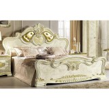 CamelGroup Leonardo franciaágy keret, aranyszín betéttel a fejvégben