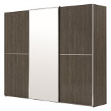 CamelGroup Maia 3 tolóajtós gardróbszekrény - ezüst nyír