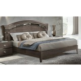 CamelGroup Nabucco franciaágy keret, alacsony lábvéggel, KS 195x203 cm - ezüst nyír