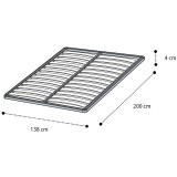 CamelGroup Ortopéd, farugós ágyrács lábak nélkül, 140x200 cm-es ágykeretbe