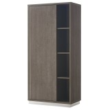 CamelGroup Platinum 1-ajtós könyvespolc (jobbra vagy balra nyíló) - ezüst nyír