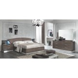 CamelGroup Platinum hálószoba - ezüst nyír, 160x200 cm ággyal