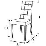 CamelGroup Platinum/Roma Day Dama szék - ezüst nyír