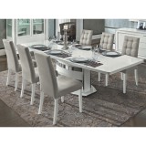 CamelGroup Platinum/Roma Day étkezőasztal 200x103 cm (+45 cm hosszabbítható) - fehér