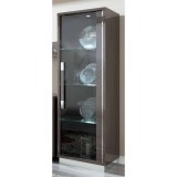 CamelGroup Platinum/Roma Day Glamour 1-ajtós vitrines szekrény - ezüst nyír