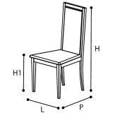 CamelGroup Platinum/Roma Day Liscia szék - fehér