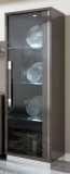 CamelGroup Platinum/Roma Day Slim 1-ajtós vitrines szekrény - ezüst nyír