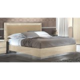 CamelGroup Platinum Rombi franciaágy keret Luna ágyneműtartóval, 160x200 cm - nyírfa