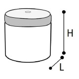 CamelGroup Puff sima bőr bevonattal – CA Dama Bianca Vanity